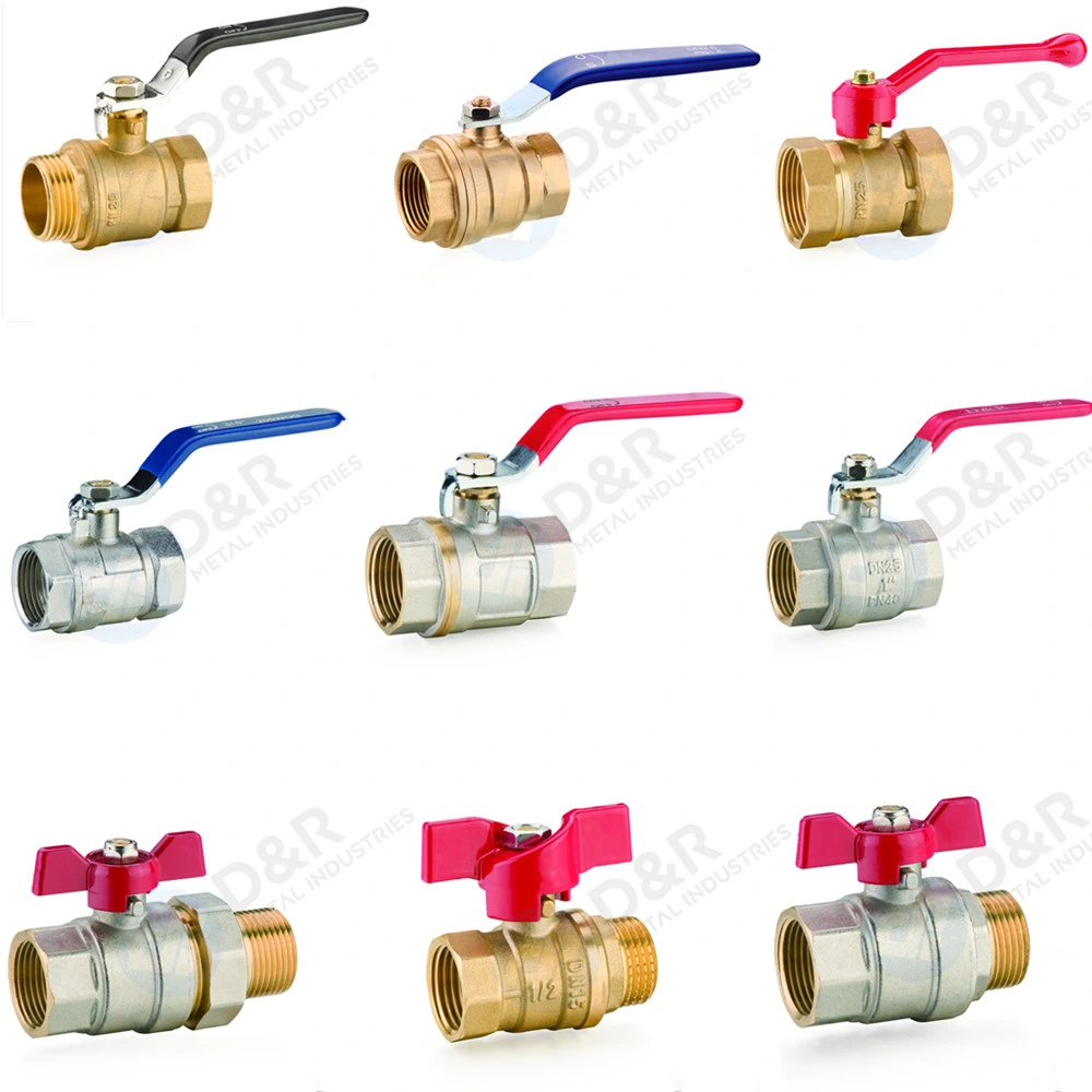 China Factory Hot Selling Nickel Plated Brass Ball Valve Gas Valve Product Manufacturer